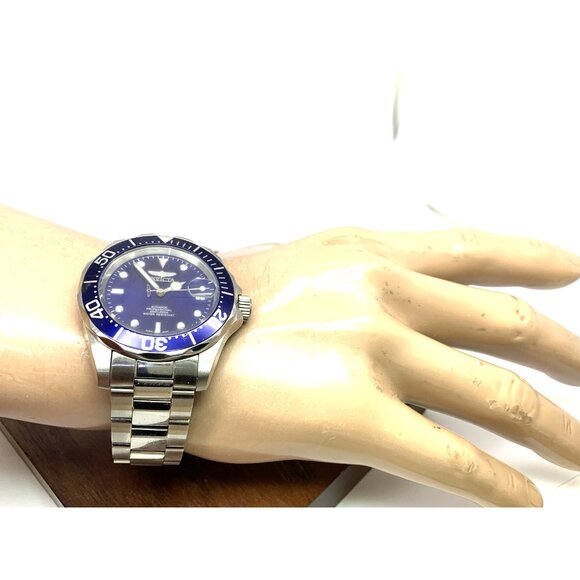 Invicta Men's Watch 9094A Pro Diver Automatic Blue Dial Silver Steel 40mm - Picture 5 of 15